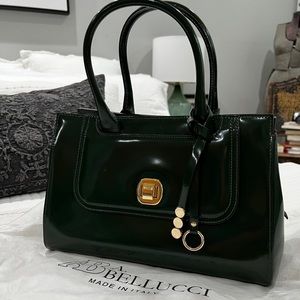 Asia Bellucci dark green handbag
